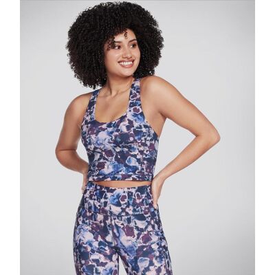 Haut Skechers GoWalk Dizzy Floral Longline bleu lila femme - XS - Publicité Haut Skechers GoWalk Dizzy Floral Longline bleu lila femme - XS - Publicité