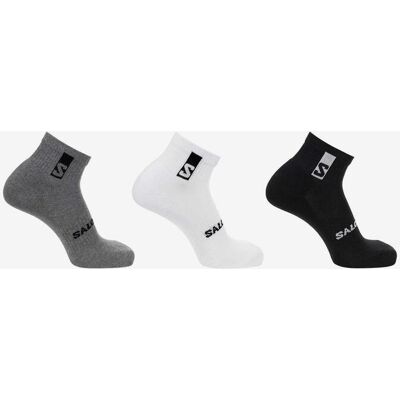 Chaussettes Salomon Everyday Ankle 3-Pack gris foncé blanc noir - L - Publicité Chaussettes Salomon Everyday Ankle 3-Pack gris foncé blanc noir - L - Publicité