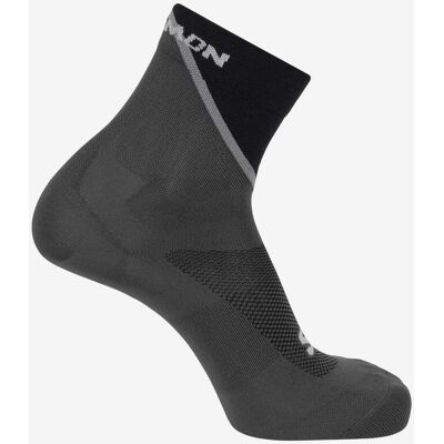 Chaussettes Salomon Pulse Ankle gris foncé noir - S - Publicité Chaussettes Salomon Pulse Ankle gris foncé noir - S - Publicité