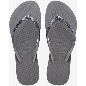 Tongs Havaianas Slim Glitter II gris femme - 35-36 - Publicité Tongs Havaianas Slim Glitter II gris femme - 35-36 - Publicité