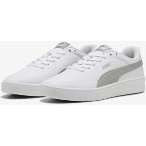 Chaussures Puma Court Classic Clean blanc gris - 40 - Publicité Chaussures Puma Court Classic Clean blanc gris - 40 - Publicité