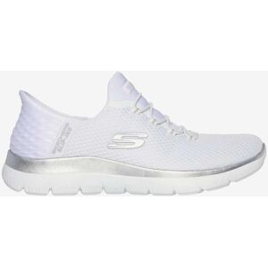Chaussures Skechers Summits Diamond Dream Slip-ins blanc argent femme - 40 - Publicité Chaussures Skechers Summits Diamond Dream Slip-ins blanc argent femme - 40 - Publicité