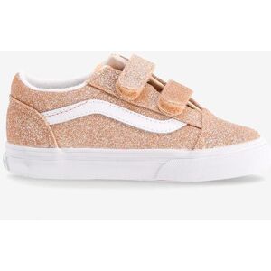 Chaussures Vans Old Skool V Glitter rose blanc bébé - 36 - Publicité Chaussures Vans Old Skool V Glitter rose blanc bébé - 36 - Publicité