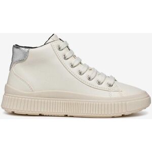 Chaussures Geox Laquinny blanc pur gris argent fille - 37 - Publicité Chaussures Geox Laquinny blanc pur gris argent fille - 37 - Publicité