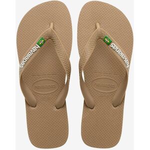 Tongs Havaianas Brasil Logo 2022 beige blanc - 35-36 - Publicité Tongs Havaianas Brasil Logo 2022 beige blanc - 35-36 - Publicité