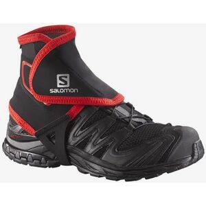 Guêtres Salomon Trail Gaiters High rouges noires - L - Publicité Guêtres Salomon Trail Gaiters High rouges noires - L - Publicité