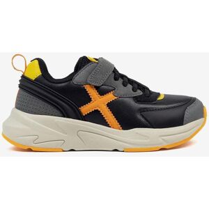 Chaussures Munich Mini Track velcro noir orange jaune enfant - 36 - Publicité Chaussures Munich Mini Track velcro noir orange jaune enfant - 36 - Publicité