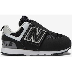 Chaussures New Balance NEW-B 574 Hook & Loop noir gris bébé - 20 - Publicité Chaussures New Balance NEW-B 574 Hook & Loop noir gris bébé - 20 - Publicité