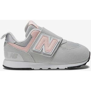 Chaussures New Balance NEW_B 574 Hook & Loop gris clair rose bébé - 25 - Publicité Chaussures New Balance NEW_B 574 Hook & Loop gris clair rose bébé - 25 - Publicité