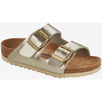 Sandales Birkenstock Arizona BF Electric Metallic largeur étroite argent enfant - 27 - Publicité Sandales Birkenstock Arizona BF Electric Metallic largeur étroite argent enfant - 27 - Publicité