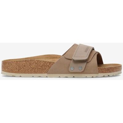 Sandales Birkenstock Oita cuir suédé largeur étroite beige marron - 36 - Publicité Sandales Birkenstock Oita cuir suédé largeur étroite beige marron - 36 - Publicité