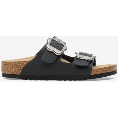 Sandales Birkenstock Arizona Flower Boucle largeur étroite noir pur enfant - 33 - Publicité Sandales Birkenstock Arizona Flower Boucle largeur étroite noir pur enfant - 33 - Publicité