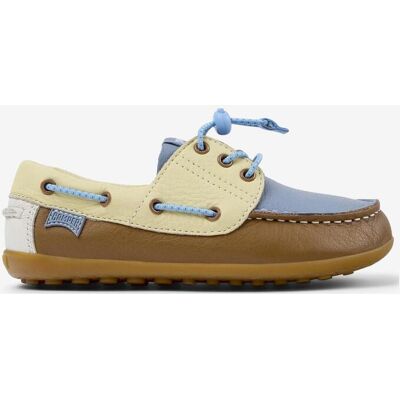Chaussures Camper Peu Cami Lace-up blanc bleu marron enfant - 34 - Publicité Chaussures Camper Peu Cami Lace-up blanc bleu marron enfant - 34 - Publicité