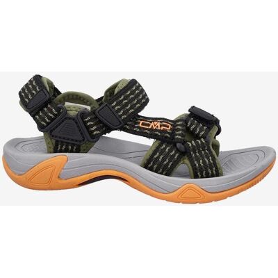 Sandales CMP Hamal Randonnée noir vert kaki orange enfant - 34 - Publicité Sandales CMP Hamal Randonnée noir vert kaki orange enfant - 34 - Publicité