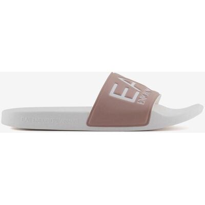 Tongs EA7 Beachwear blanc pur rose - 44 - Publicité Tongs EA7 Beachwear blanc pur rose - 44 - Publicité