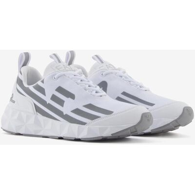 Baskets EA7 Iconic blanc gris - 44 - Publicité Baskets EA7 Iconic blanc gris - 44 - Publicité