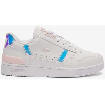 Chaussures Lacoste T-Clip blanc bleu rose enfant - 37 - Publicité Chaussures Lacoste T-Clip blanc bleu rose enfant - 37 - Publicité