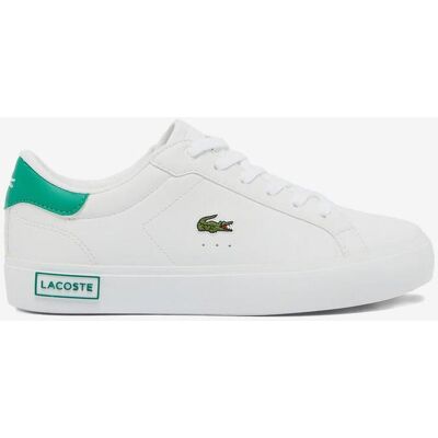 Chaussures Lacoste Powercourt blanc pur vert enfant - 19.5 - Publicité Chaussures Lacoste Powercourt blanc pur vert enfant - 19.5 - Publicité