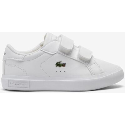 Baskets Lacoste Powercourt blanc pur enfant - 21 - Publicité Baskets Lacoste Powercourt blanc pur enfant - 21 - Publicité
