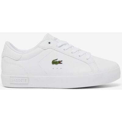 Baskets Lacoste Powercourt Classic blanc pur enfant - 20 - Publicité Baskets Lacoste Powercourt Classic blanc pur enfant - 20 - Publicité