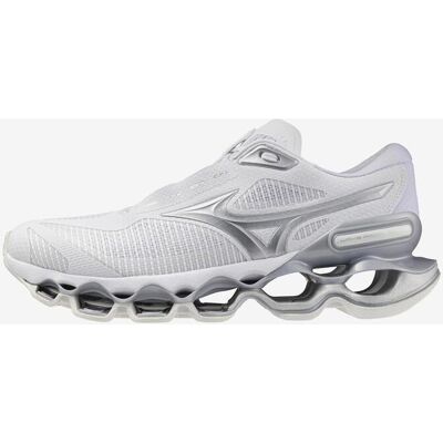 Chaussures Mizuno Wave Prophecy 15 blanc gris - 44.5 - Publicité Chaussures Mizuno Wave Prophecy 15 blanc gris - 44.5 - Publicité