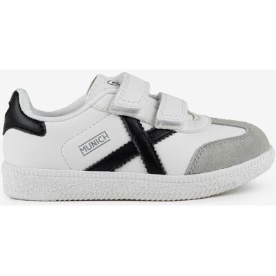 Baskets Munich Mini Astro VCO blanc gris noir enfant - 29 - Publicité Baskets Munich Mini Astro VCO blanc gris noir enfant - 29 - Publicité