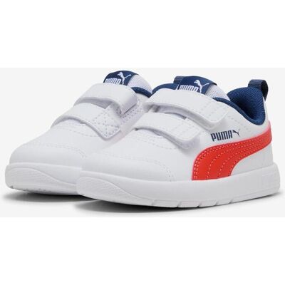 Chaussures Puma Darter Pro blanc pur bleu rouge - 21 - Publicité Chaussures Puma Darter Pro blanc pur bleu rouge - 21 - Publicité