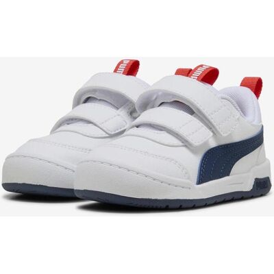Chaussures Puma Multiflex 2 SL V blanc bleu marine bébé - 20 - Publicité Chaussures Puma Multiflex 2 SL V blanc bleu marine bébé - 20 - Publicité