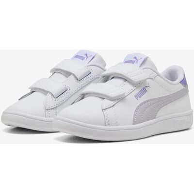 Chaussures Puma Smash 3.0 blanc lilas enfant - 32 - Publicité Chaussures Puma Smash 3.0 blanc lilas enfant - 32 - Publicité