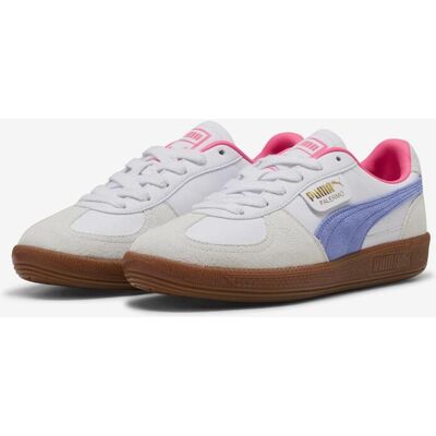 Baskets Puma Palermo Leather blanc beige bleu - 40.5 - Publicité Baskets Puma Palermo Leather blanc beige bleu - 40.5 - Publicité