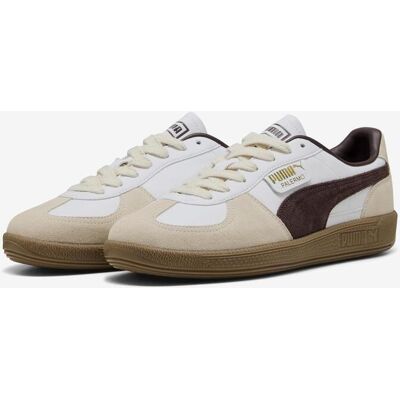 Baskets Puma Palermo Leather blanc beige clair noir - 37 - Publicité Baskets Puma Palermo Leather blanc beige clair noir - 37 - Publicité