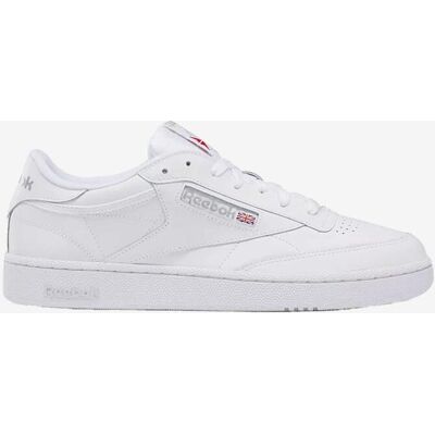 Chaussures Reebok Club C 85 blanc pur gris - 44 - Publicité Chaussures Reebok Club C 85 blanc pur gris - 44 - Publicité