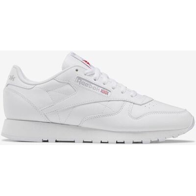 Chaussures Reebok Classic Leather blanc pur - 42.5 - Publicité Chaussures Reebok Classic Leather blanc pur - 42.5 - Publicité