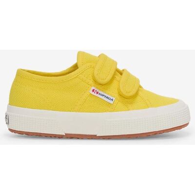 Chaussures Superga 2750 Cotjstrap Classic jaune blanc enfant - 32 - Publicité Chaussures Superga 2750 Cotjstrap Classic jaune blanc enfant - 32 - Publicité