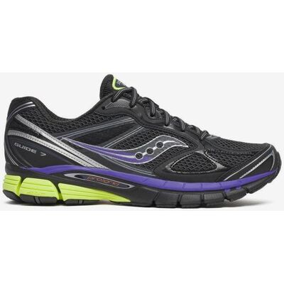 Baskets Saucony Originals ProGrid Guide 7 noir violet jaune - 36 - Publicité Baskets Saucony Originals ProGrid Guide 7 noir violet jaune - 36 - Publicité