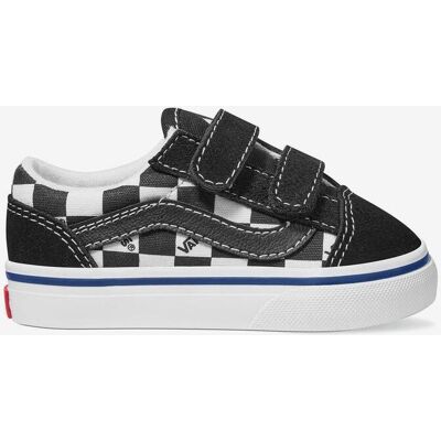 Chaussures Vans Old Skool velcro noir pur blanc bébé - 22 - Publicité Chaussures Vans Old Skool velcro noir pur blanc bébé - 22 - Publicité