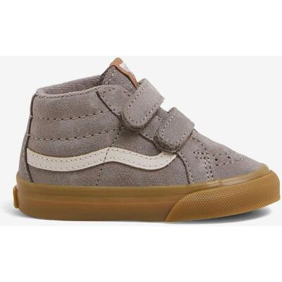 Chaussures Vans Sk8-Mid Reissue gris marron enfant - 17 - Publicité Chaussures Vans Sk8-Mid Reissue gris marron enfant - 17 - Publicité