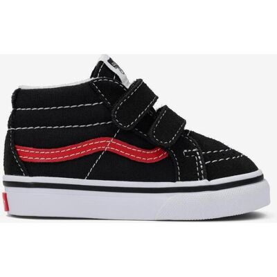 Chaussures Vans Sk8-Mid Reissue noir rouge enfant - 25.5 - Publicité Chaussures Vans Sk8-Mid Reissue noir rouge enfant - 25.5 - Publicité