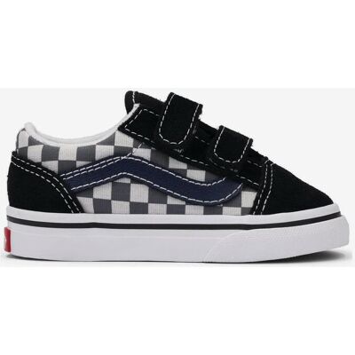 Baskets Vans Old Skool Sidestripe noir blanc bébé - 21.5 - Publicité Baskets Vans Old Skool Sidestripe noir blanc bébé - 21.5 - Publicité