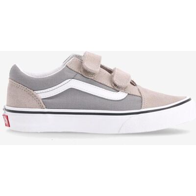 Baskets Vans Old Skool V rose lilas blanc junior - 28 - Publicité Baskets Vans Old Skool V rose lilas blanc junior - 28 - Publicité