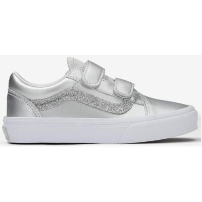 Baskets Vans Old Skool V argent junior - 34 - Publicité Baskets Vans Old Skool V argent junior - 34 - Publicité