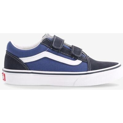 Chaussures Vans Old Skool V bleu foncé blanc enfant - 27.5 - Publicité Chaussures Vans Old Skool V bleu foncé blanc enfant - 27.5 - Publicité
