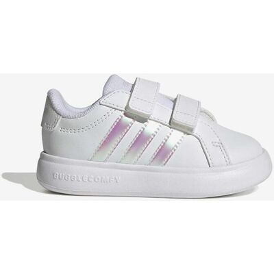Baskets adidas Grand Court 3.0 blanc pur gris argent bébé - 23 - Publicité Baskets adidas Grand Court 3.0 blanc pur gris argent bébé - 23 - Publicité