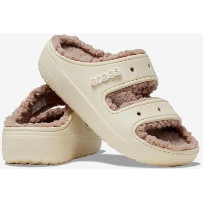 Sandales Crocs Classic Cozzzy blanc marron clair - 41-42 - Publicité Sandales Crocs Classic Cozzzy blanc marron clair - 41-42 - Publicité