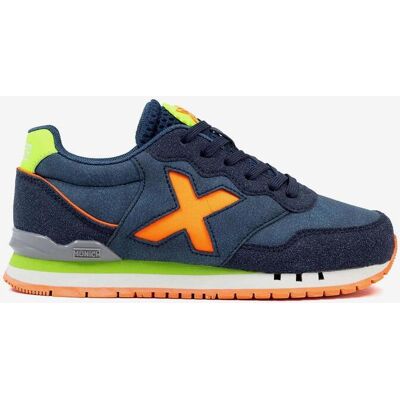 Baskets Munich Dash bleu marine orange enfant - 37 - Publicité Baskets Munich Dash bleu marine orange enfant - 37 - Publicité