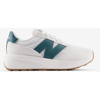 Chaussures New Balance 370 blanc bleu turquoise enfant - 37.5 - Publicité Chaussures New Balance 370 blanc bleu turquoise enfant - 37.5 - Publicité