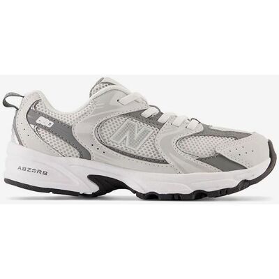 Chaussures New Balance 530 Bungee gris clair blanc junior - 32 - Publicité Chaussures New Balance 530 Bungee gris clair blanc junior - 32 - Publicité