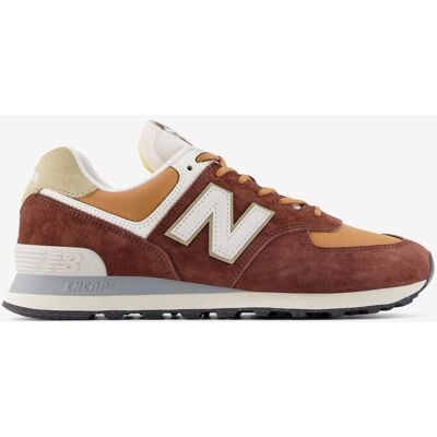 Baskets New Balance 574 orange marron blanc - 41.5 - Publicité Baskets New Balance 574 orange marron blanc - 41.5 - Publicité