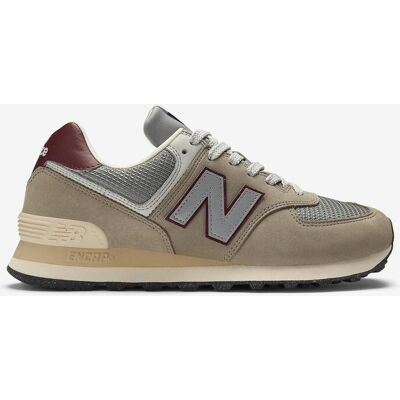 Baskets New Balance 574 marron beige rouge - 40.5 - Publicité Baskets New Balance 574 marron beige rouge - 40.5 - Publicité