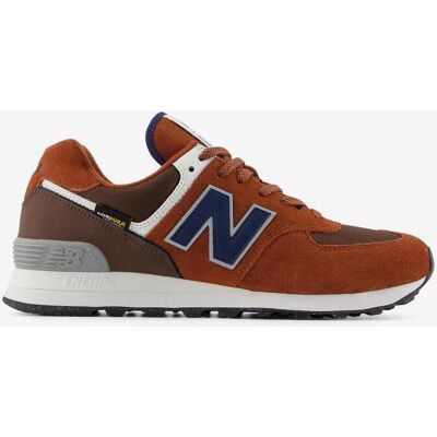 Baskets New Balance 574 marron orangé bleu - 40.5 - Publicité Baskets New Balance 574 marron orangé bleu - 40.5 - Publicité